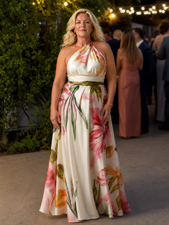 Amiel | Light Floral Maxi Dress