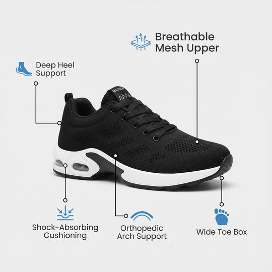 Orthora™ Pro – 12-Hour Shift Shoes for Heel & Plantar Fasciitis Relief (Unisex)