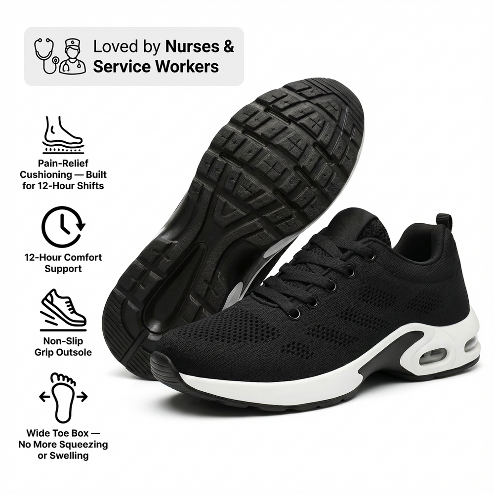 Orthora™ Pro – 12-Hour Shift Shoes for Heel & Plantar Fasciitis Relief (Unisex)