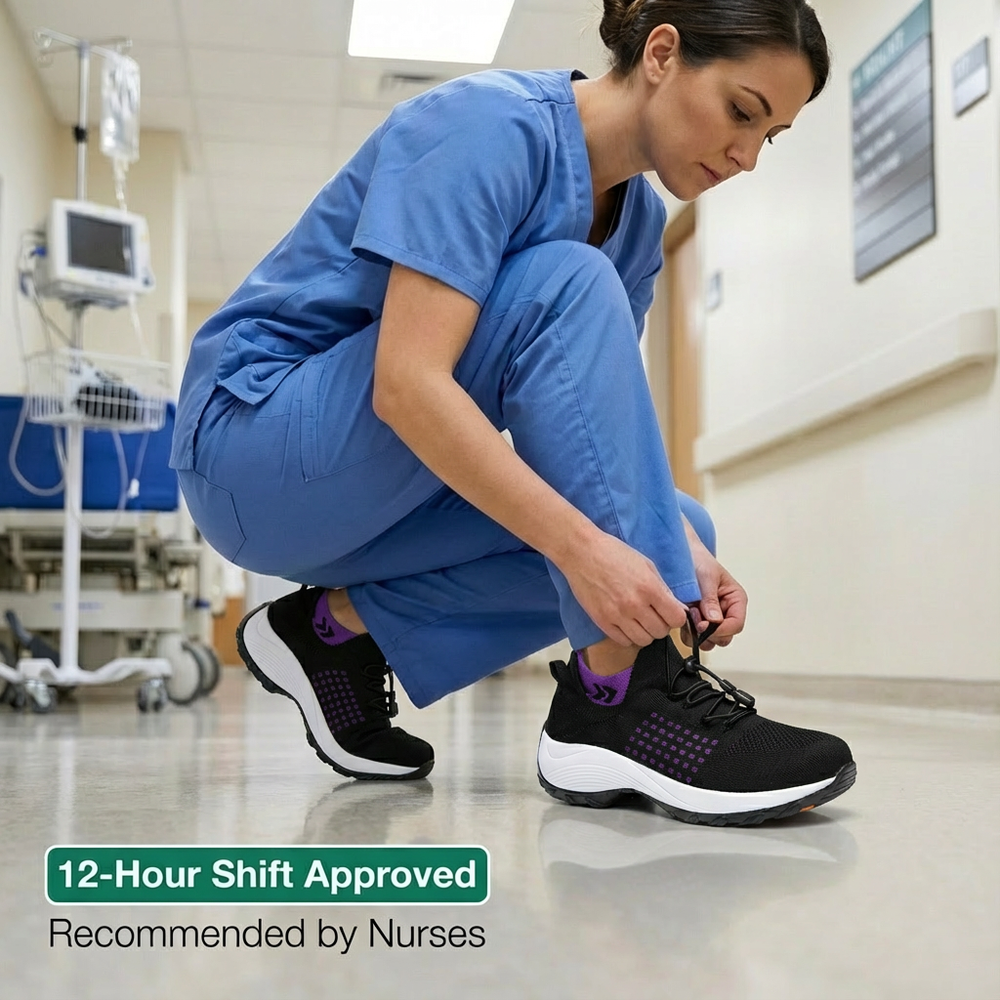 ShiftPro™ – 12-Hour Comfort Shoes for Heel & Plantar Fasciitis Relief
