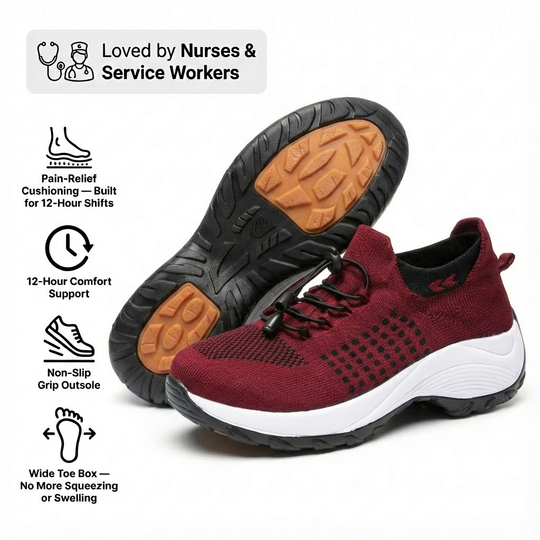 ShiftPro™ – 12-Hour Comfort Shoes for Heel & Plantar Fasciitis Relief