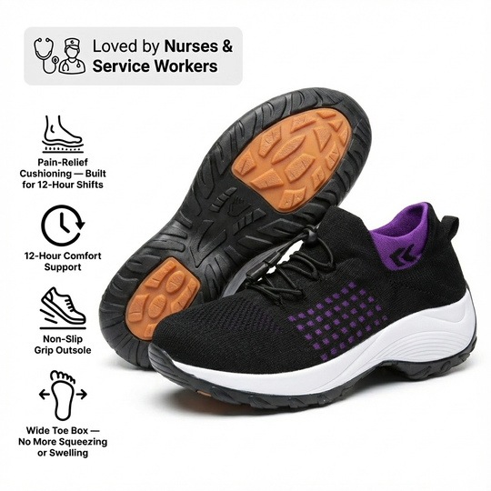 ShiftPro™ – 12-Hour Comfort Shoes for Heel & Plantar Fasciitis Relief
