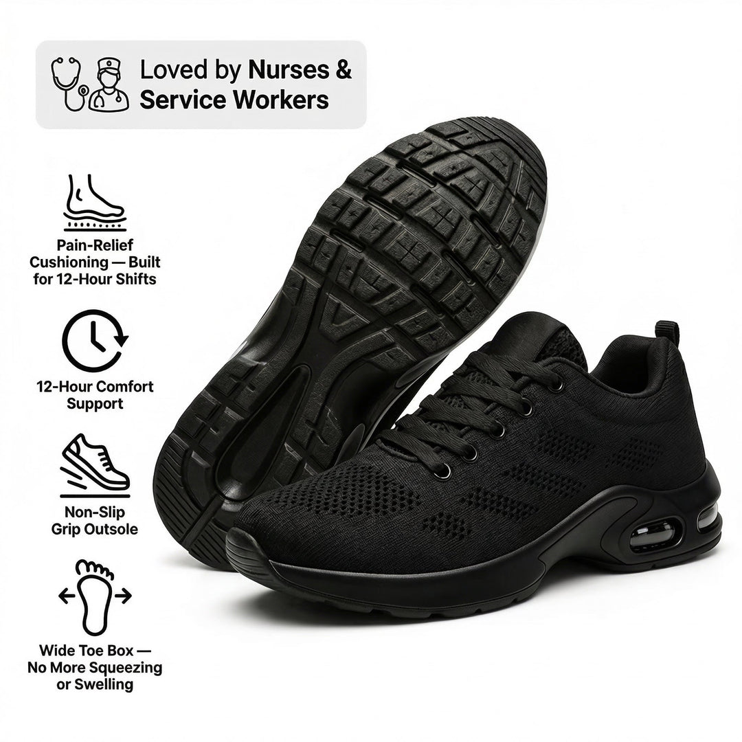Orthora™ Pro — 12-Hour Shift Shoes for All-Day Foot, Knee & Back Pain Relief