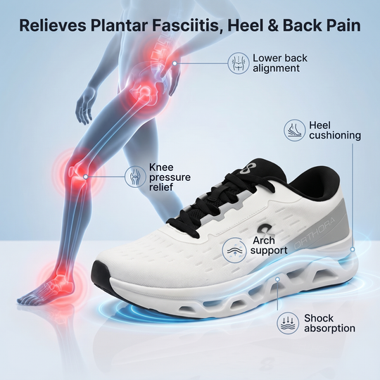 Orthora™ Fly — 12-Hour Shift Shoes for All-Day Foot, Knee & Back Pain Relief