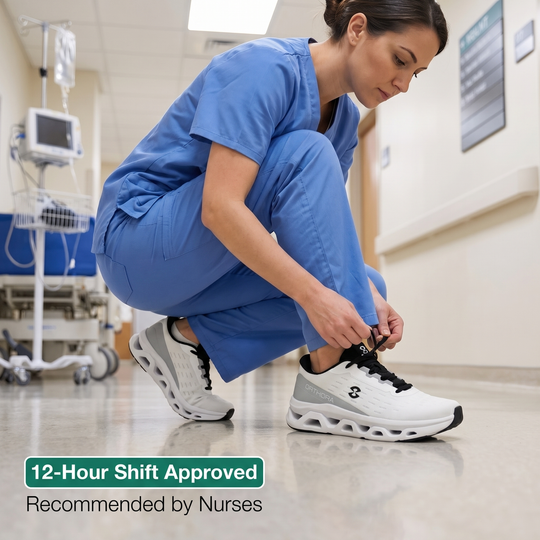 Orthora™ Fly — 12-Hour Shift Shoes for All-Day Foot, Knee & Back Pain Relief